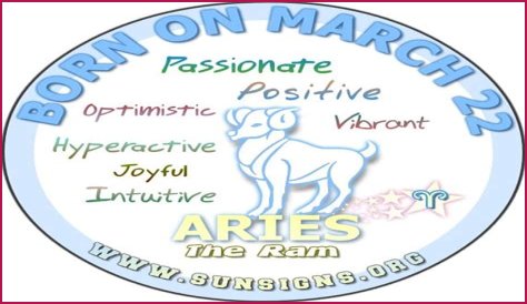 March 22 Zodiac Horoscope Birthday Personality
