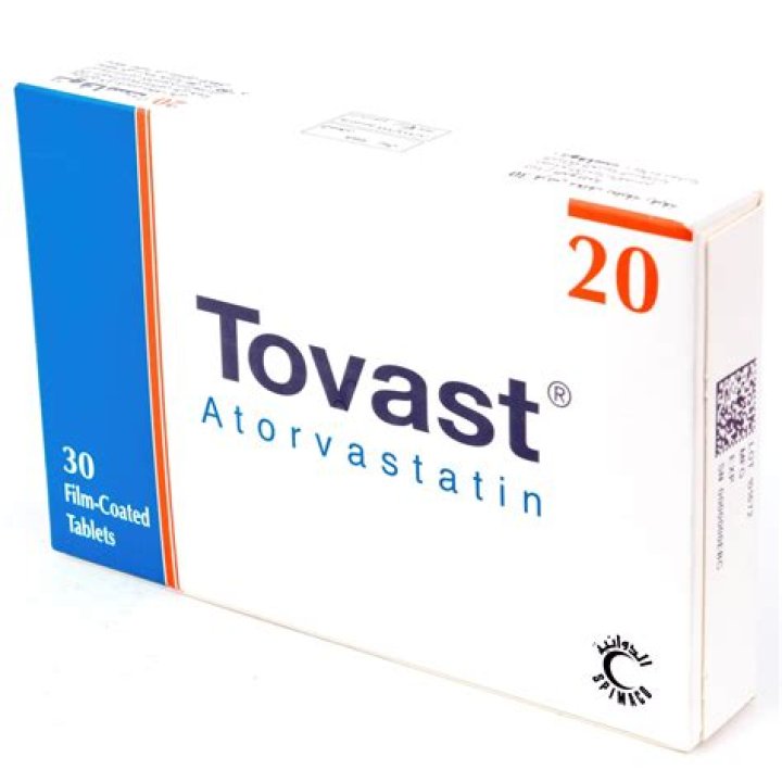 نشرة حبوب توفاست Tovast لعلاج زيادة الدهون في الدم