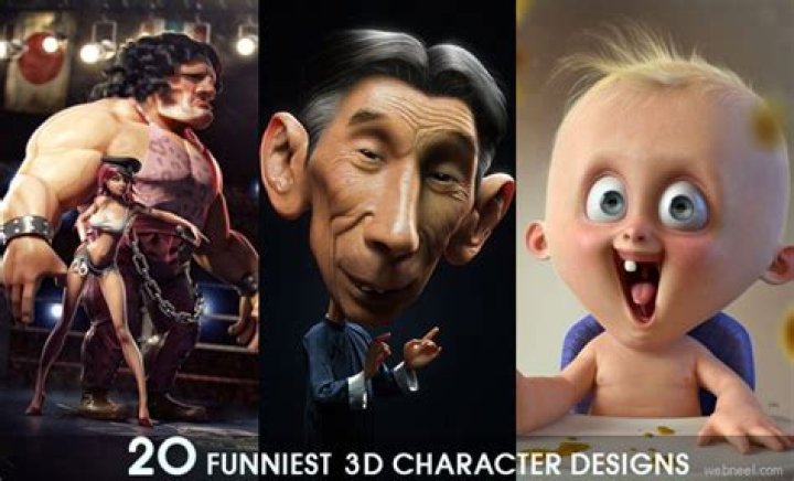 50 Most Funniest 3D character designs 3D Funny Characters Funny
