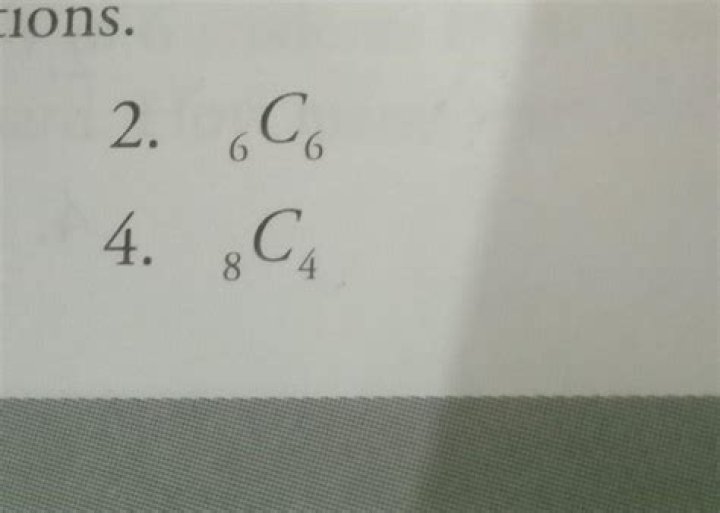 8 Combinations of 4