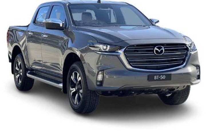 A black Mazda BT-50 2500D A black Mazda BT-50 2500D
