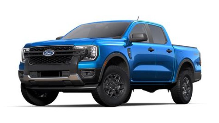 A blue Ford Ranger A blue Ford Ranger