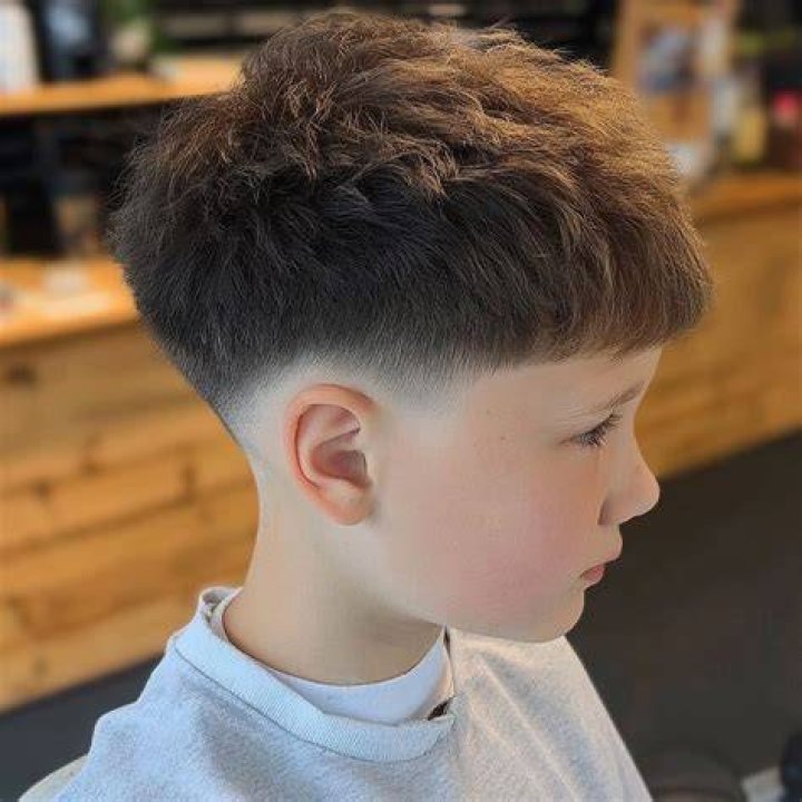 A boy received a haircut