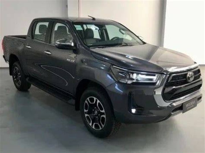 A grey Toyota Hilux A grey Toyota Hilux