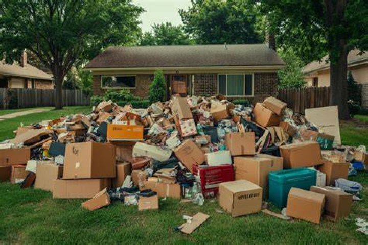 A lawn covered in boxes in Unboxing Simulator for Roblox
