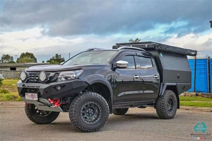 A white Nissan Navara A white Nissan Navara