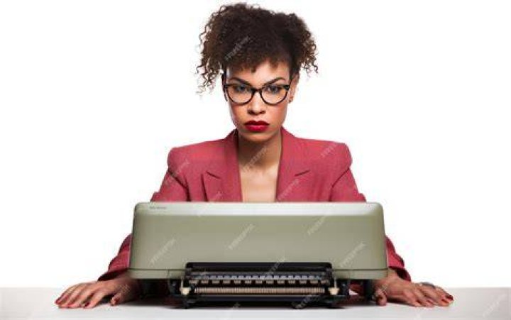 A woman typing on a laptop A woman typing on a laptop