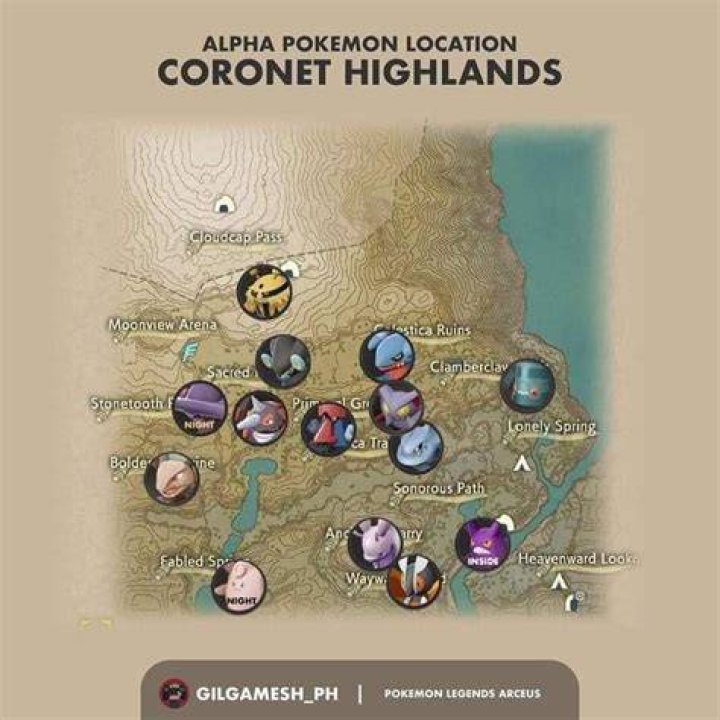 Alpha Gabite roams the Coronet Highlands in Pokemon Legends: Arceus.