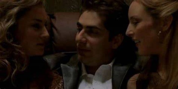Andriana, Danielle, and Christopher on the couch in The Sopranos