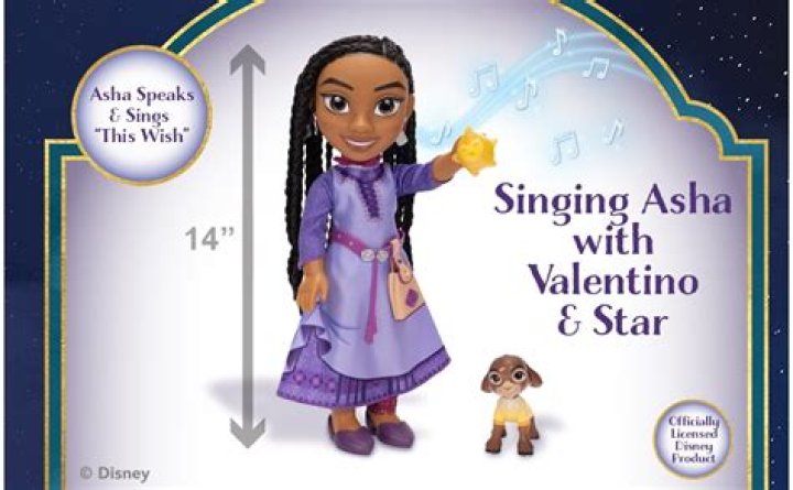Asha and a star touch fingers in Disney's Wish.