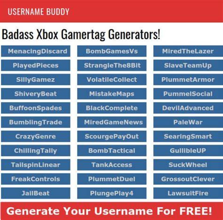Awesome gamertag names.