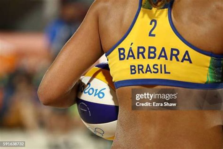 Barbara Seixas de Freitas of Brazil during a match against team USA Barbara Seixas de Freitas of Brazil during a match against team USA
