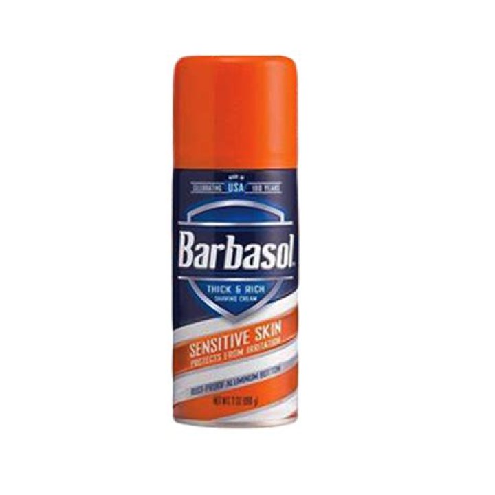 Barbasol Sensitive Skin Thick & Rich Shaving Cream for Men, 10 Oz