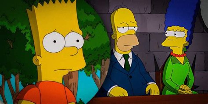Bart presents the news in The Simpsons