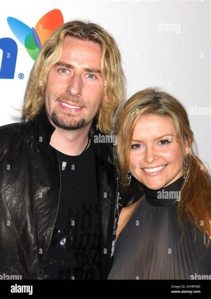 Chad Kroeger and wife Marianne Gurick attend the 2008 Clive Davis Pre