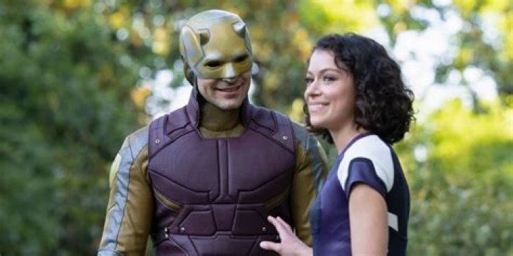 Charlie Cox as Daredevil and Chloe Bennett as Quake