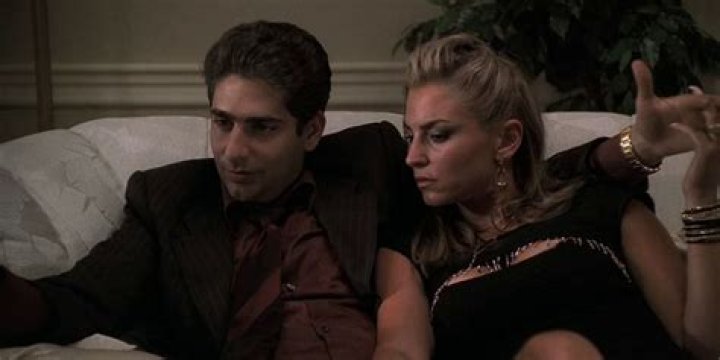 Christopher and Adriana on the couch in The Sopranos