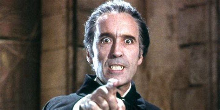 Christopher Lee as Count Dracula in 1966