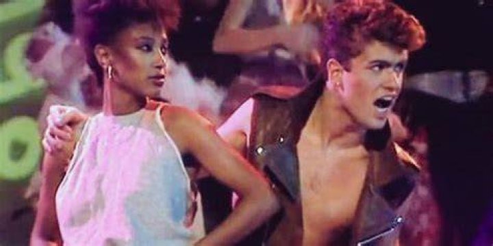 Dee C Lee performing with George Michael
