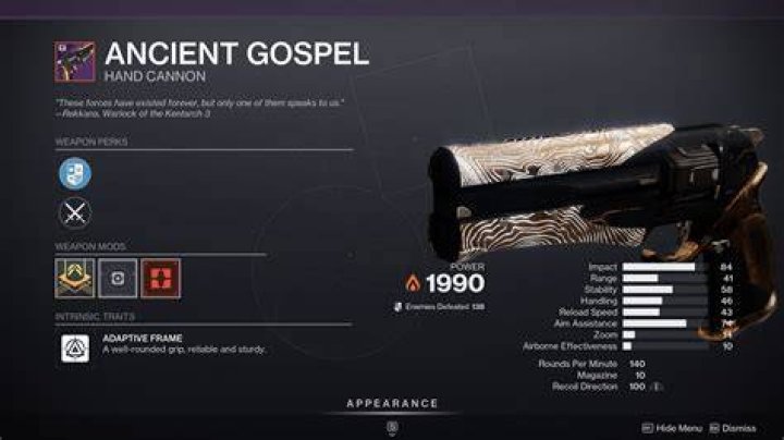 Destiny 2 Ancient Gospel