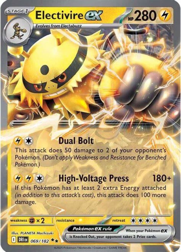 Electivire stands in a boxing rings with a trainer behind him in Pokemon anime.
