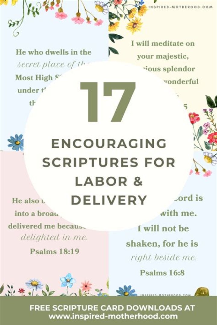 Encouraging Bible Verses for Labor and Delivery + Free Download