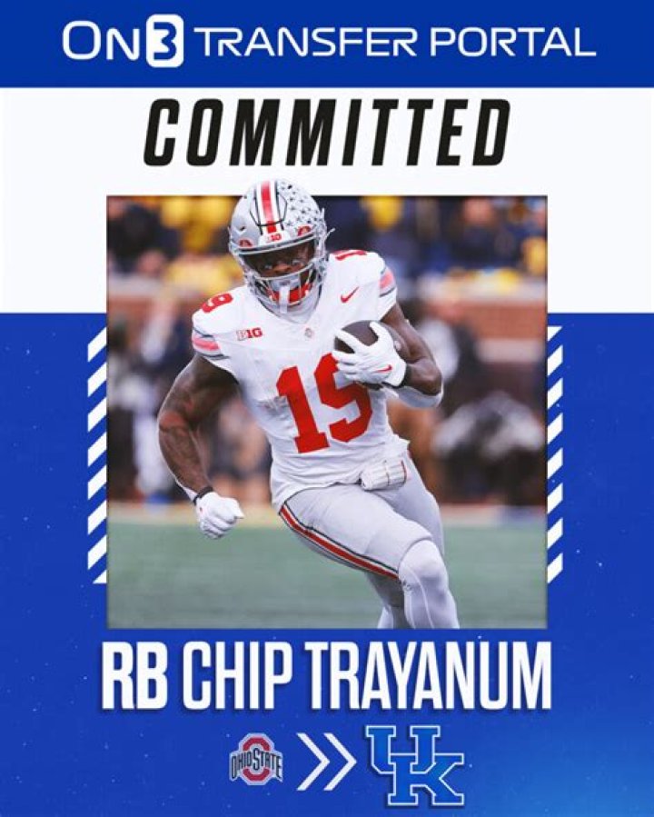 Former Ohio State RB Chip Trayanum Transfers to Kentucky