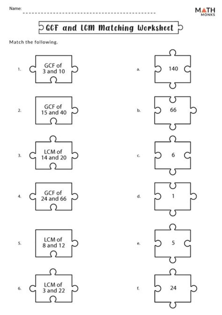 GCF and LCM of 4 and 18