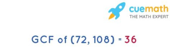 GCF of 108 and 72
