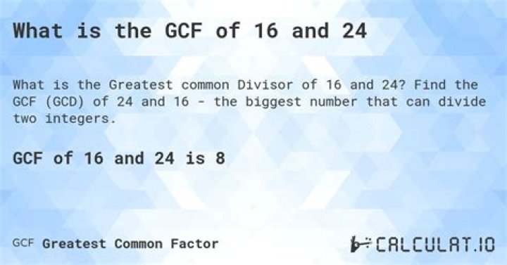 GCF of 65 and 15