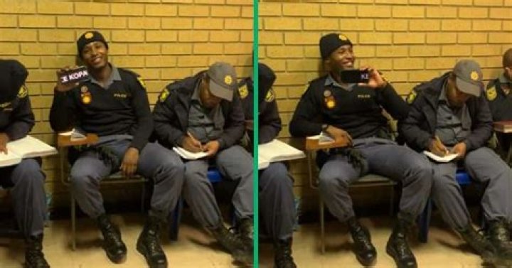 handsome SAPS police officer