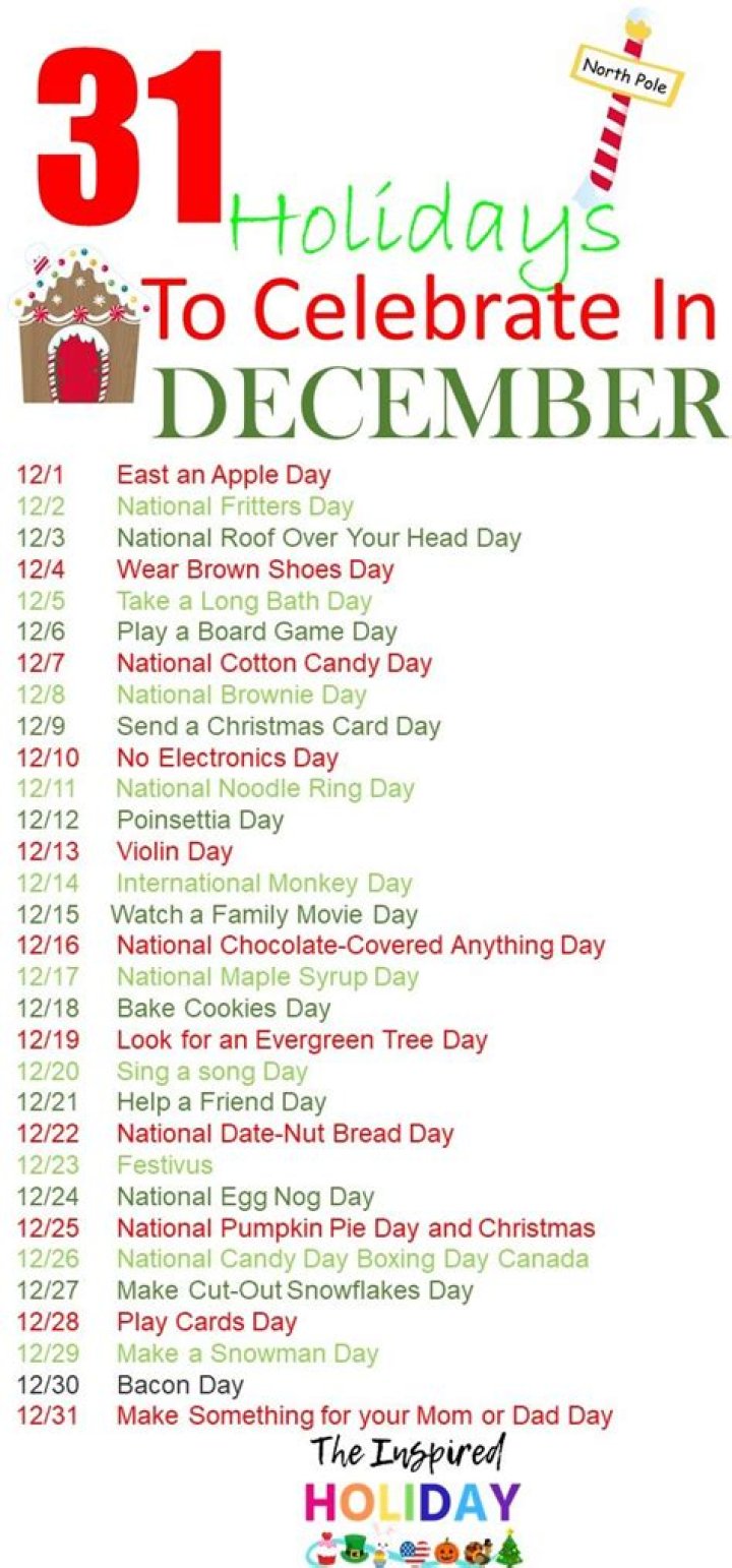 Holidays in December