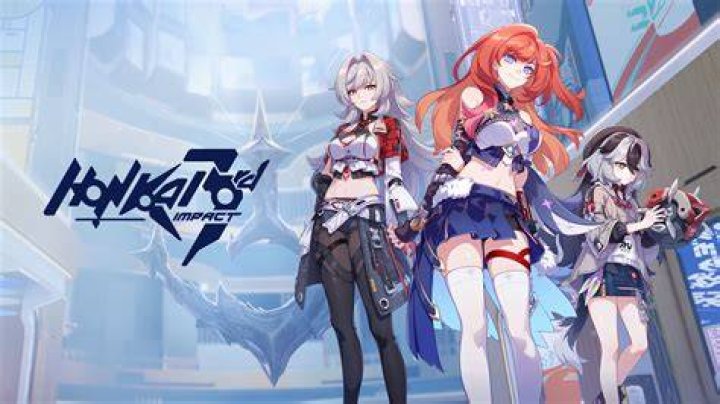 Honkai Impact 3rd's Murata Himeko holds onto her sword while wounded, nearly dying, over the Herrscher of the Void.