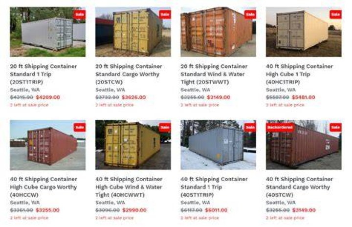 How much does a container house cost in South Africa?