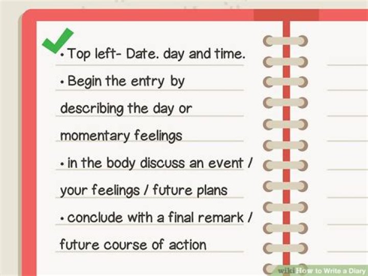 How to write a diary entry How to write a diary entry