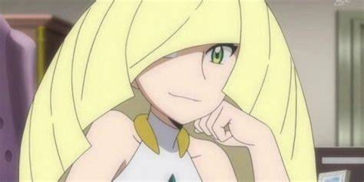 Lusamine smiling in the Pok&eacute;mon Sun & Moon anime