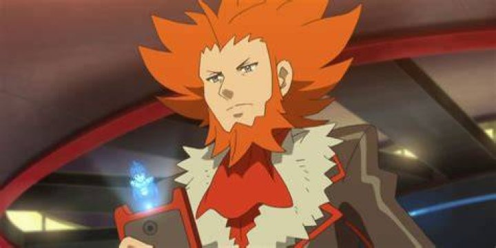 Lysandre using the holo caster to speak in the Pok&eacute;mon X&Y anime