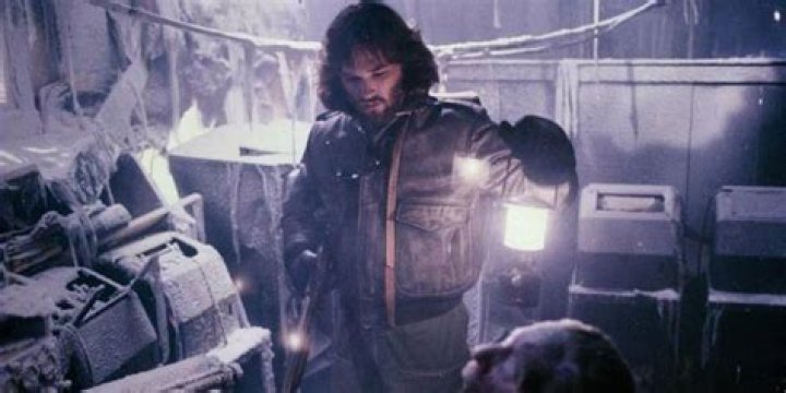 MacReady exploring the Norwegian base in The Thing