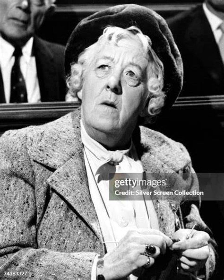 Margaret Rutherford as Miss Marple in Murder at the Gallop.