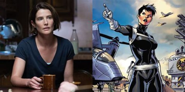 Maria Hill's character poster for Secret Invasion and Gravik as a Super Skrull