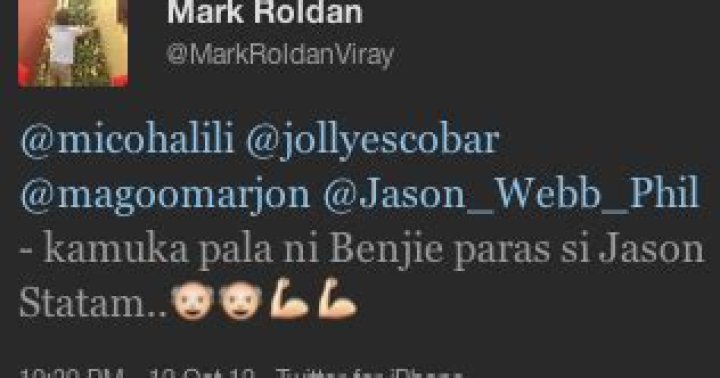 Mico Halili Benjie Paras = Jason Statham
