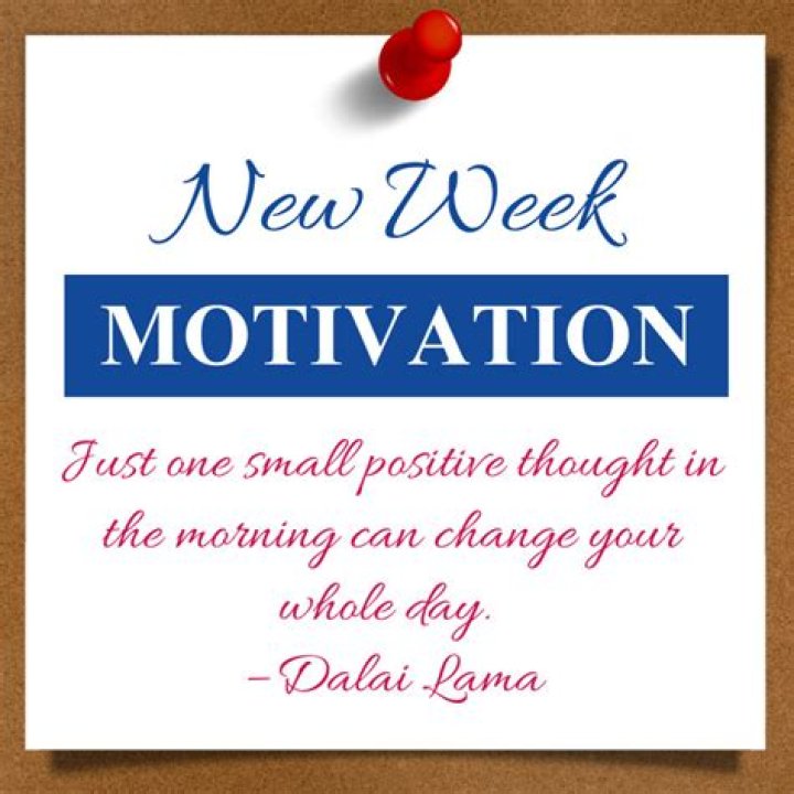 New week motivation New week motivation