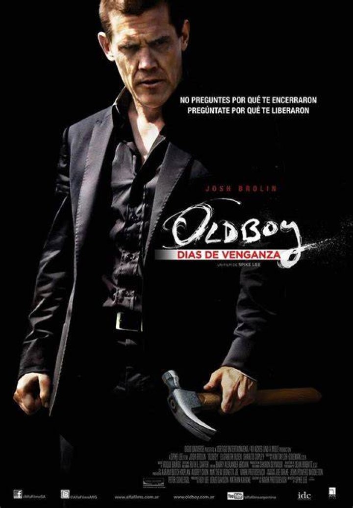 Oldboy 2013 Josh Brolin as Joe and Elizabeth Olsen as Mia