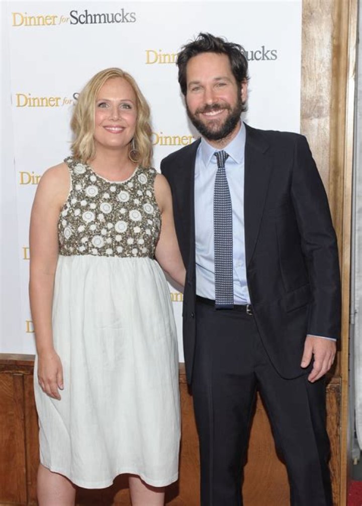 Paul Rudd and his wife Julie Yaeger arrive at the movie premiere of