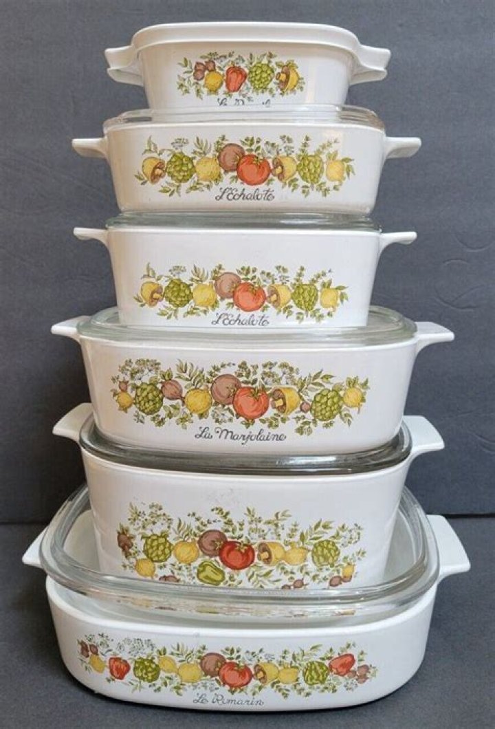 Rare vintage CorningWare patterns Rare vintage CorningWare patterns