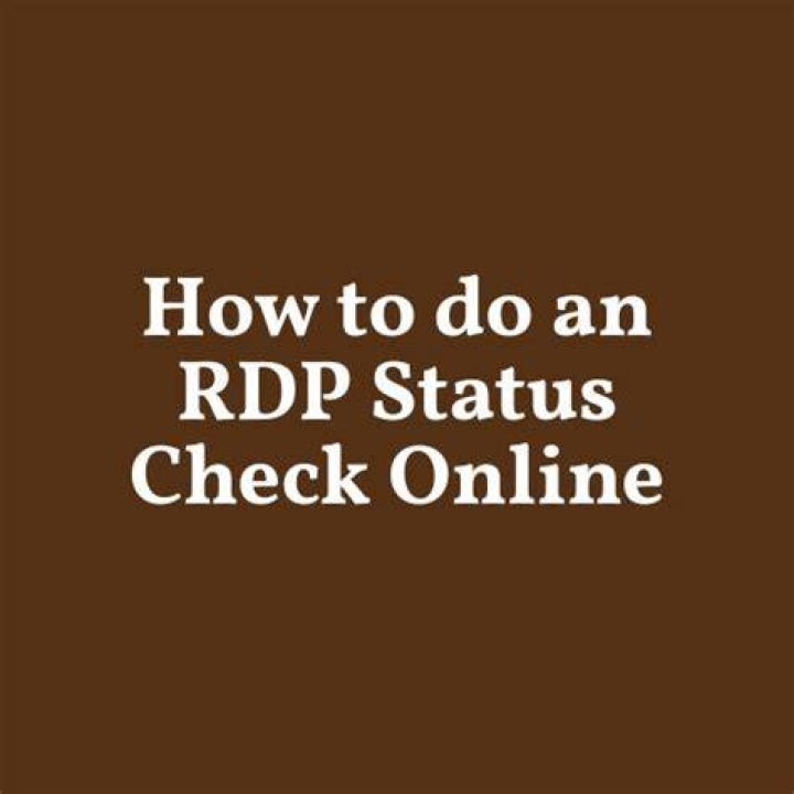 RDP status check online