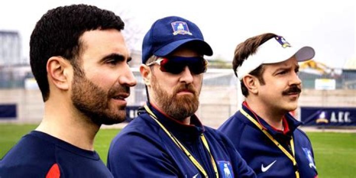 Roy, Ted, and Beard look on in Ted Lasso