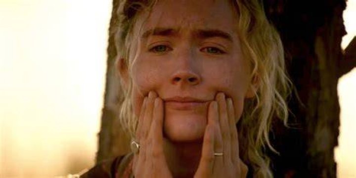 Saoirse Ronan Touching Her Face in Foe