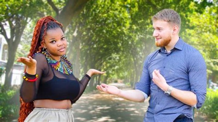 South African interacial couple in a viral video as he get ready to go to work to pay lobola