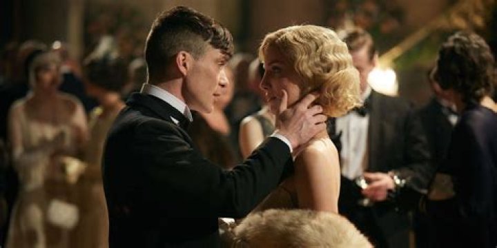 Tommy touching Grace's face in Peaky Blinders